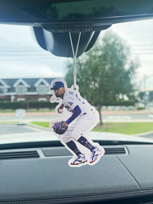 Betts Air Freshener – LA Baseball Car Freshener, Double-Sided (4”), New Car scent