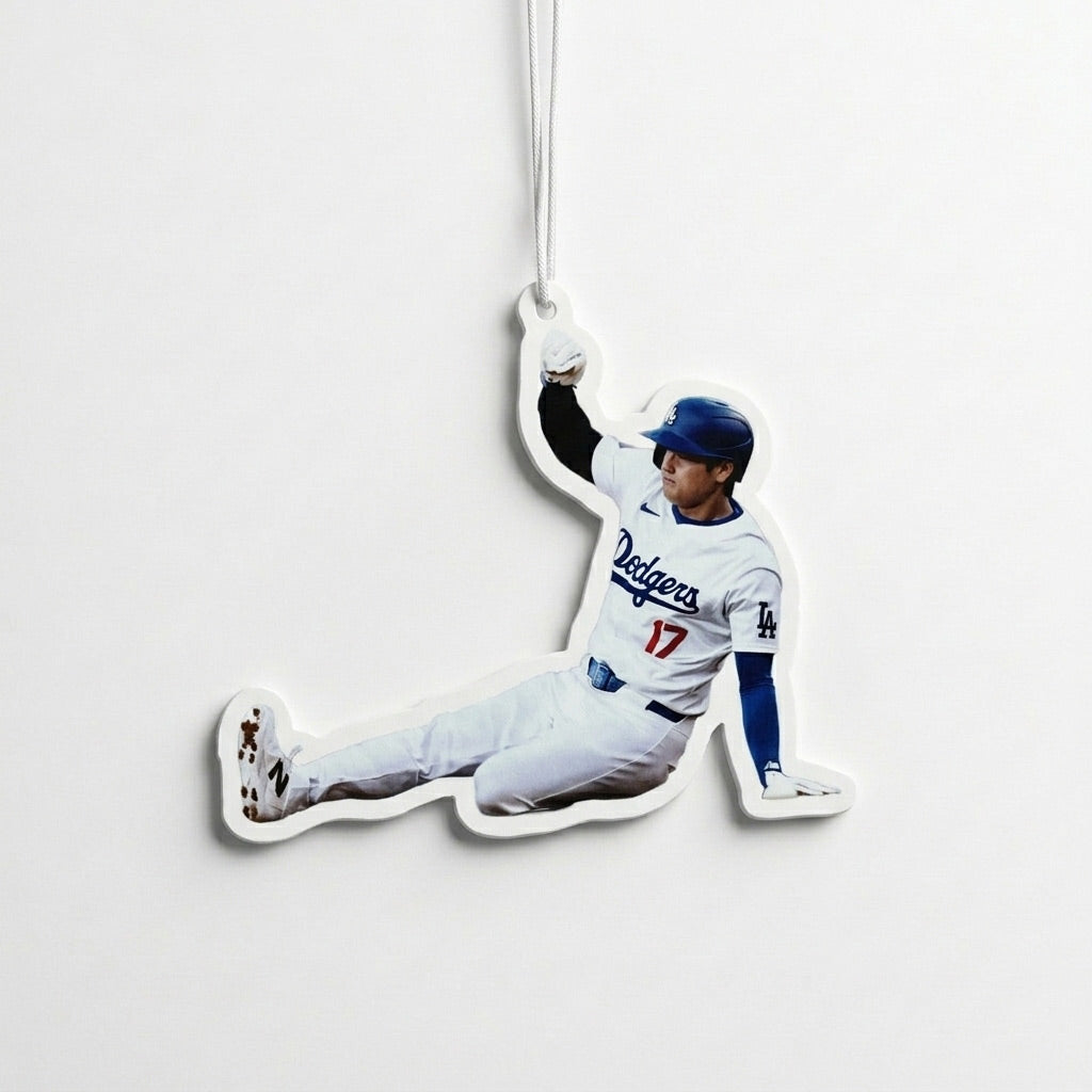 Sho-time Base Steal Air Freshener – LA Baseball Car Freshener, Double-Sided (4”), New Car scent